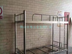 广州工地休息用铁艺床圆管铁架床批发方管双层铁床