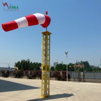 航空易折型风向标 玻璃纤维易折易碎杆塔 机场易折型避雷塔