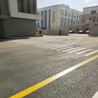 苏州工业园区道路画人行道划线