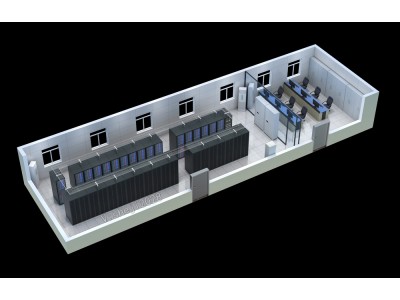 杭州效果图制作|机房电池间|UPS配电室|中控室效果图设计图1