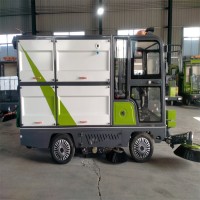 环保纯电动240升挂桶四轮扫地车山东生产厂家报价价格多少钱一台